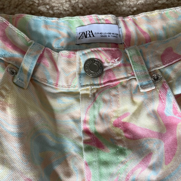 Zara High Rise Marble print shirts - Picture 7 of 7